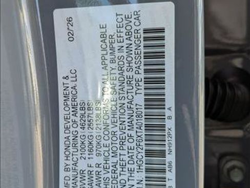 New 2026 Honda Accord EX-L image 17