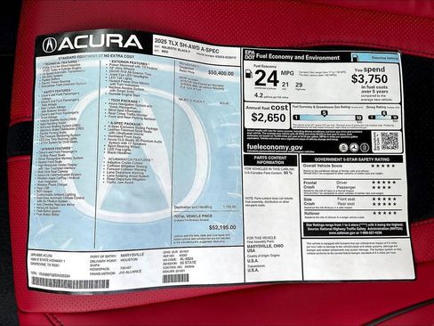 Used 2025 Acura TLX SH-AWD w/ A-SPEC Pkg image 24
