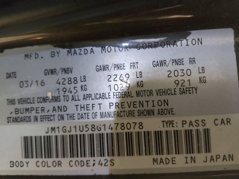 Used 2016 MAZDA MAZDA6 Sport image 33