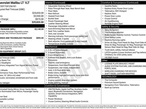 Used 2016 Chevrolet Malibu LT w/ Leather Package FWD image 35