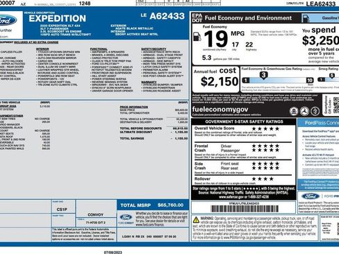 Used 2020 Ford Expedition XLT w/ Equipment Group 202A AWD/4WD image 4