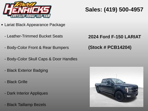 Used 2024 Ford F150 Lariat w/ Tow/Haul Package AWD/4WD image 12