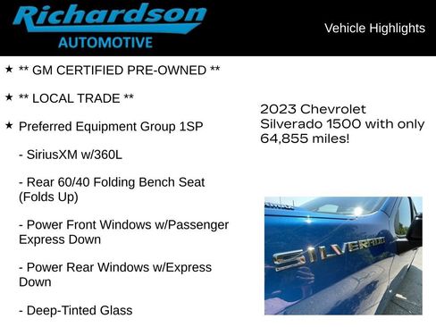Certified 2023 Chevrolet Silverado 1500 RST w/ Protection Package image 12
