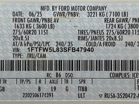 Used 2025 Ford F150 Lariat w/ Equipment Group 502A High AWD/4WD image 60