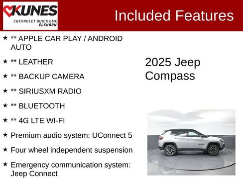 Used 2025 Jeep Compass Trailhawk AWD/4WD image 2