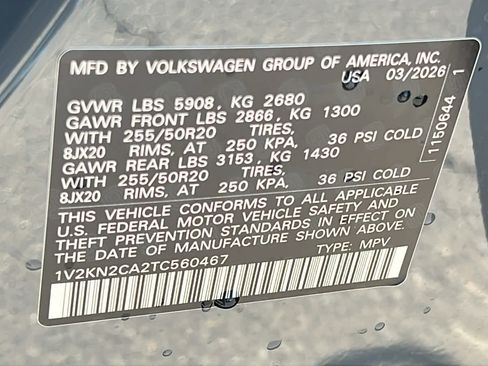 New 2026 Volkswagen Atlas SE AWD/4WD image 30