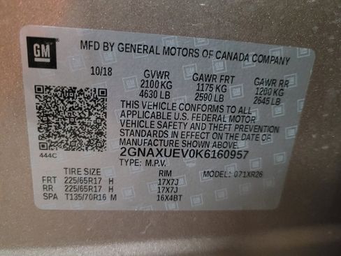 Used 2019 Chevrolet Equinox LT AWD/4WD image 33