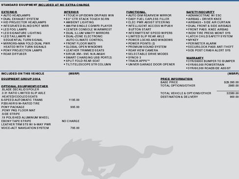 Used 2016 Ford Mustang Premium w/ Pony Package RWD image 2