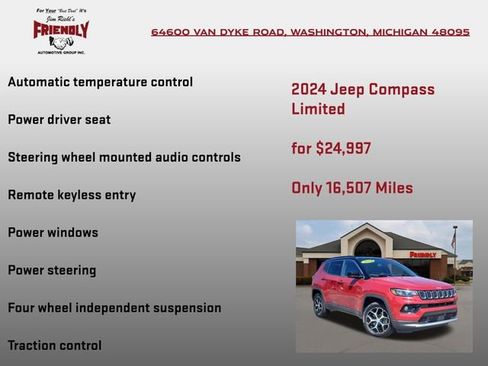 Used 2024 Jeep Compass Limited AWD/4WD image 10