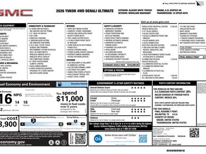 New 2026 GMC Yukon Denali Ultimate