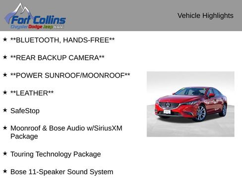 Used 2016 MAZDA MAZDA6 Touring w/ Touring Technology Package image 4