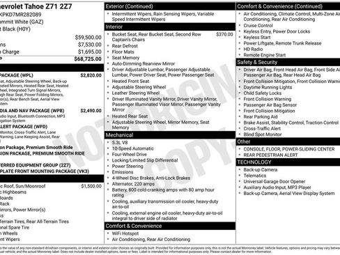 Used 2021 Chevrolet Tahoe Z71 w/ Luxury Package image 9