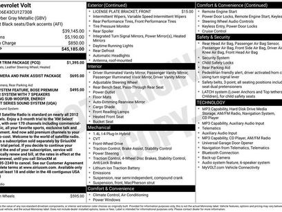 Used 2012 Chevrolet Volt Premium w/ Premium Trim Package