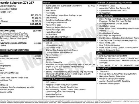 New 2026 Chevrolet Suburban Z71 w/ Comfort Package AWD/4WD image 4