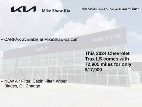 Used 2024 Chevrolet Trax LS w/ LS Convenience Package FWD image 3