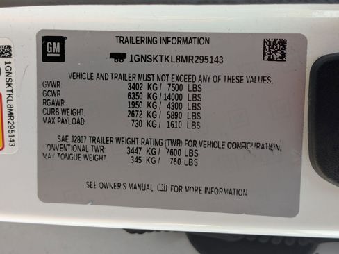 Used 2021 Chevrolet Tahoe High Country image 30