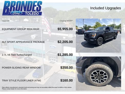 Used 2023 Ford F150 XLT w/ Equipment Group 302A High AWD/4WD image 6