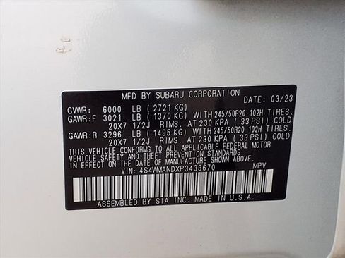 Certified 2023 Subaru Ascent Limited AWD/4WD image 9