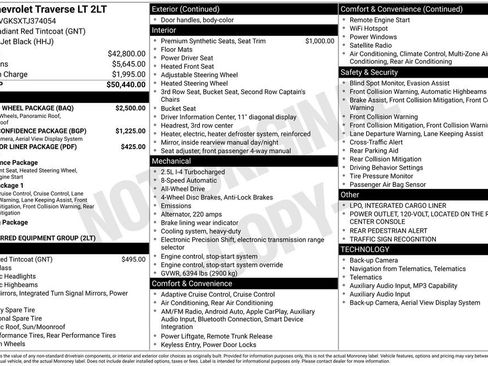 New 2026 Chevrolet Traverse LT w/ Sun and Wheel Package AWD/4WD image 24