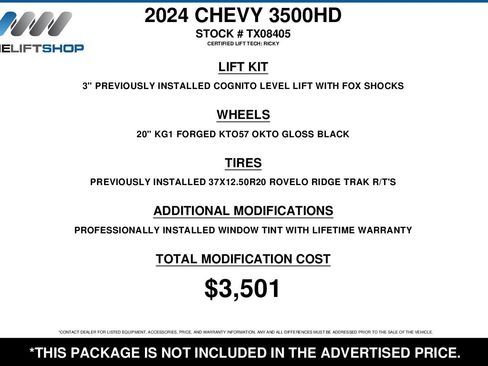 Used 2024 Chevrolet Silverado 3500 High Country w/ Technology Package image 2