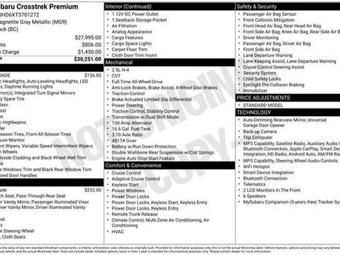 Certified 2026 Subaru Crosstrek 2.5i Premium AWD/4WD image 21