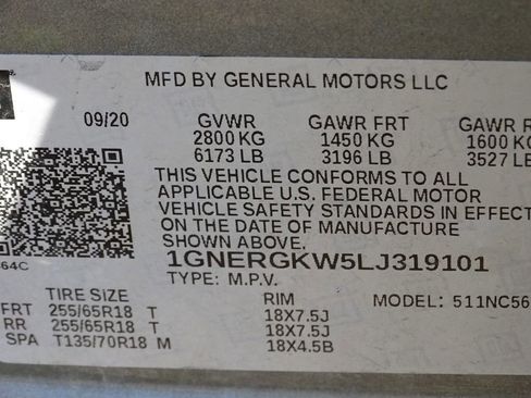 Used 2020 Chevrolet Traverse LT image 9