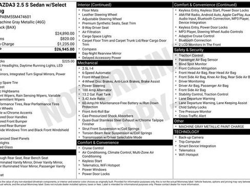 Used 2025 MAZDA MAZDA3 s image 6