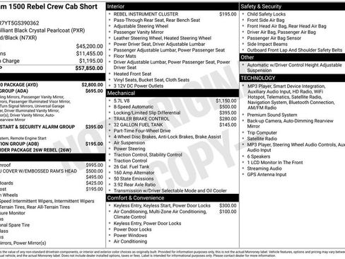 Used 2016 RAM 1500 Rebel w/ Mopar 10 Package AWD/4WD image 2