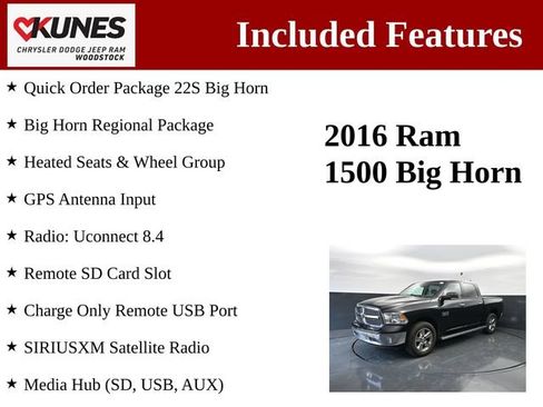 Used 2016 RAM 1500 Big Horn AWD/4WD image 3