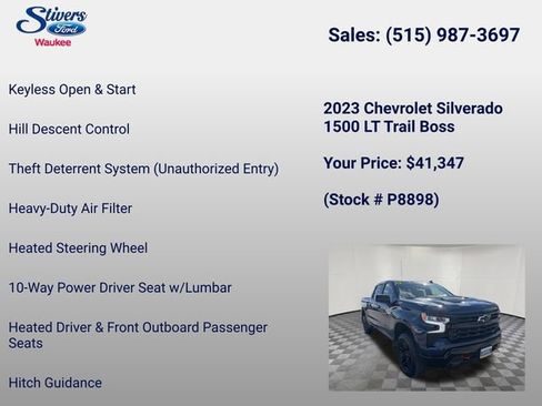 Used 2023 Chevrolet Silverado 1500 LT Trail Boss w/ Protection Package AWD/4WD image 27