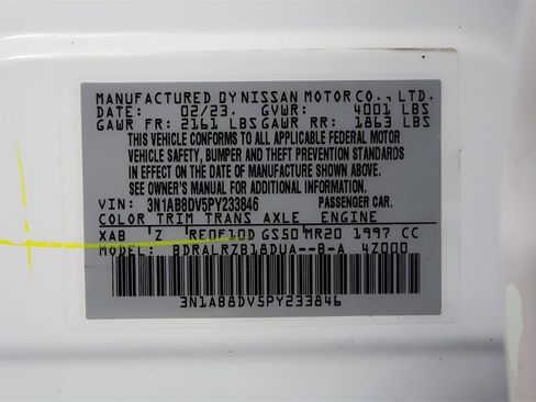 Used 2023 Nissan Sentra SR w/ Electronics Package image 20