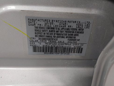 Used 2022 Nissan Sentra SV w/ Trunk Package image 33