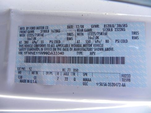 Used 2009 Ford E-150 and Econoline 150 Wagon image 19