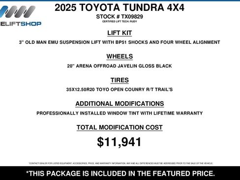 Used 2025 Toyota Tundra Platinum AWD/4WD image 2