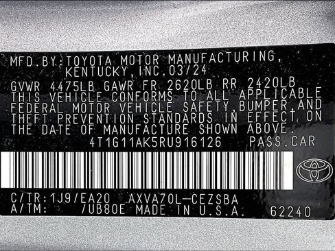Certified 2024 Toyota Camry SE image 36