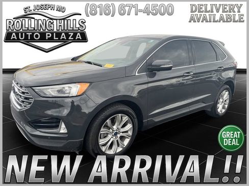 Used 2021 Ford Edge Titanium w/ Cargo Accessory Package FWD image 1