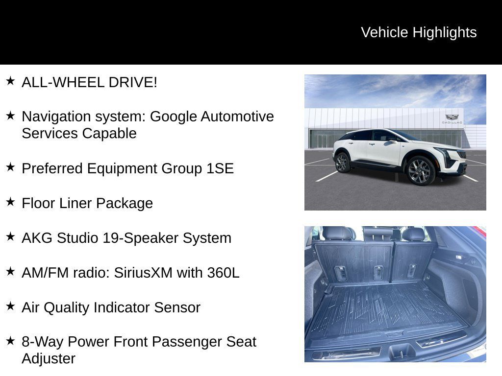 Used 2025 Cadillac Optiq Luxury 2 w/ LPO, Floor Liner Package AWD/4WD image 10