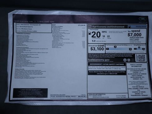 New 2026 Land Rover Defender 110 X-Dynamic SE image 9