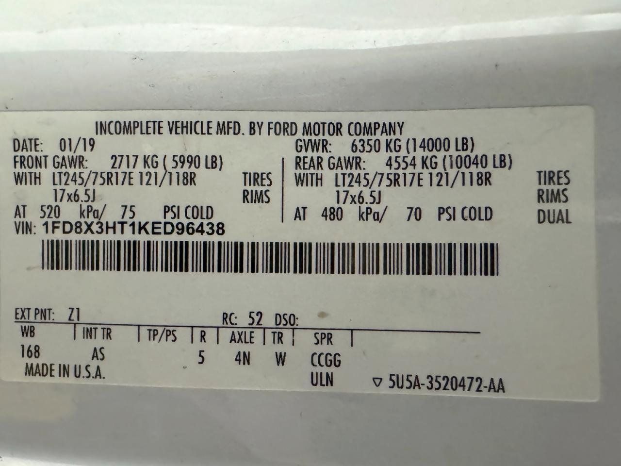 Used 2019 Ford F350 XL w/ XL Value Package AWD/4WD image 10