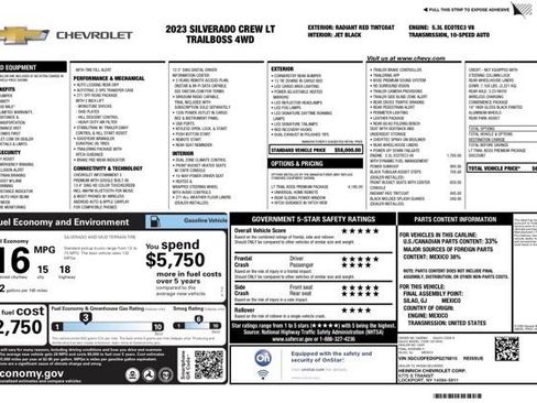 Used 2023 Chevrolet Silverado 1500 LT Trail Boss w/ LT Trail Boss Premium Package image 58