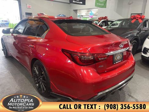 Used 2019 INFINITI Q50 Red Sport 400 w/ Sensory Package AWD/4WD image 3