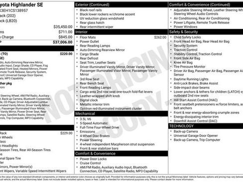 Used 2012 Toyota Highlander SE w/ Tow Pkg AWD/4WD image 9