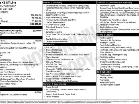 Used 2025 Kia K5 GT-Line w/ GT-Line Premium Package FWD image 38
