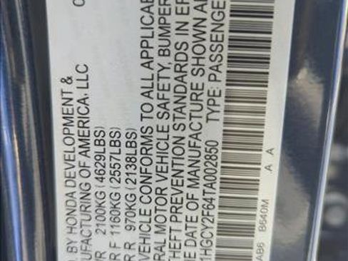 New 2026 Honda Accord EX-L image 20