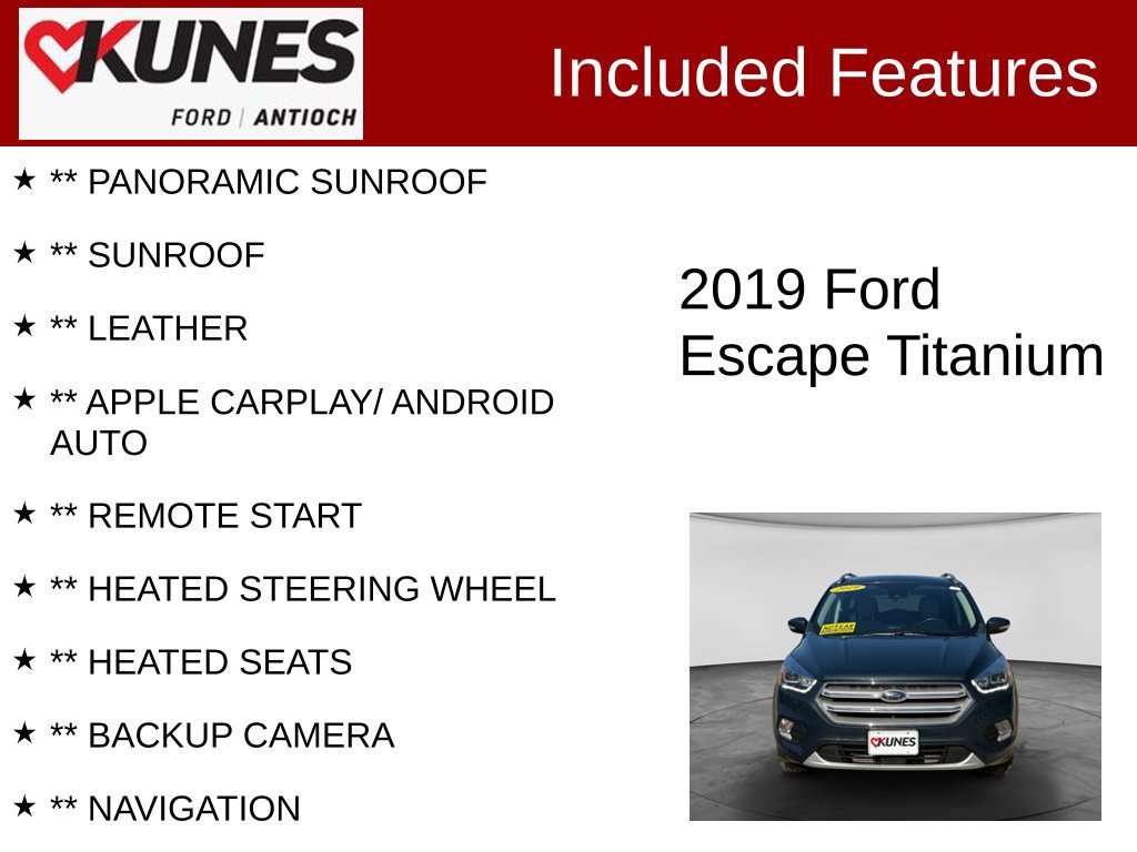 Used 2019 Ford Escape Titanium AWD/4WD image 3