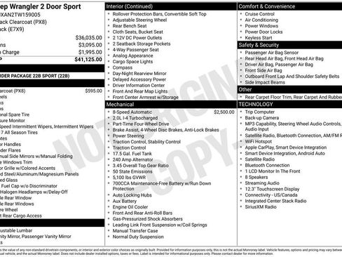 New 2026 Jeep Wrangler Sport AWD/4WD image 29