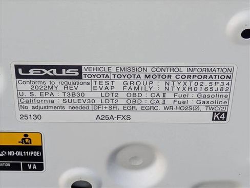 Used 2022 Lexus NX 350h AWD w/ Towing Package (2000 Lbs) image 26