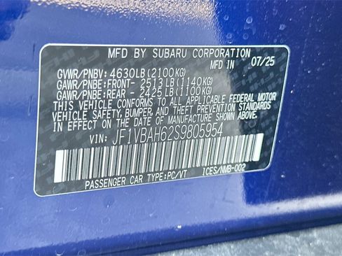 New 2025 Subaru WRX Premium image 36