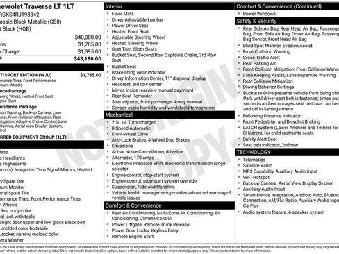 Used 2024 Chevrolet Traverse LT w/ Midnight/Sport Edition FWD image 4