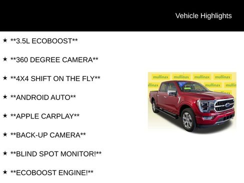 Certified 2023 Ford F150 Platinum w/ Equipment Group 701A High AWD/4WD image 12